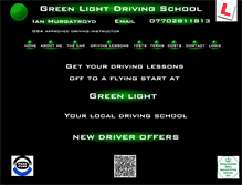 Tablet Screenshot of greenlightdrivingschool.net